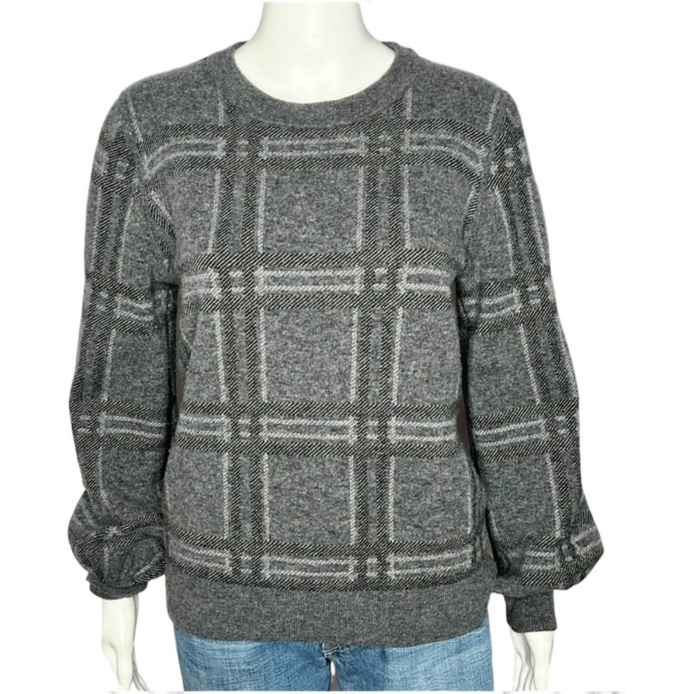 Banana Republic‎ plaid wool sweater size M